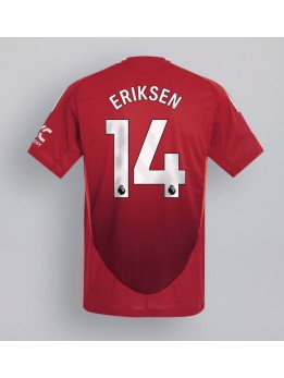 Muži Futbalové oblečenie Manchester United Christian Eriksen #14 2024-25 Krátky Rukáv - Domáci